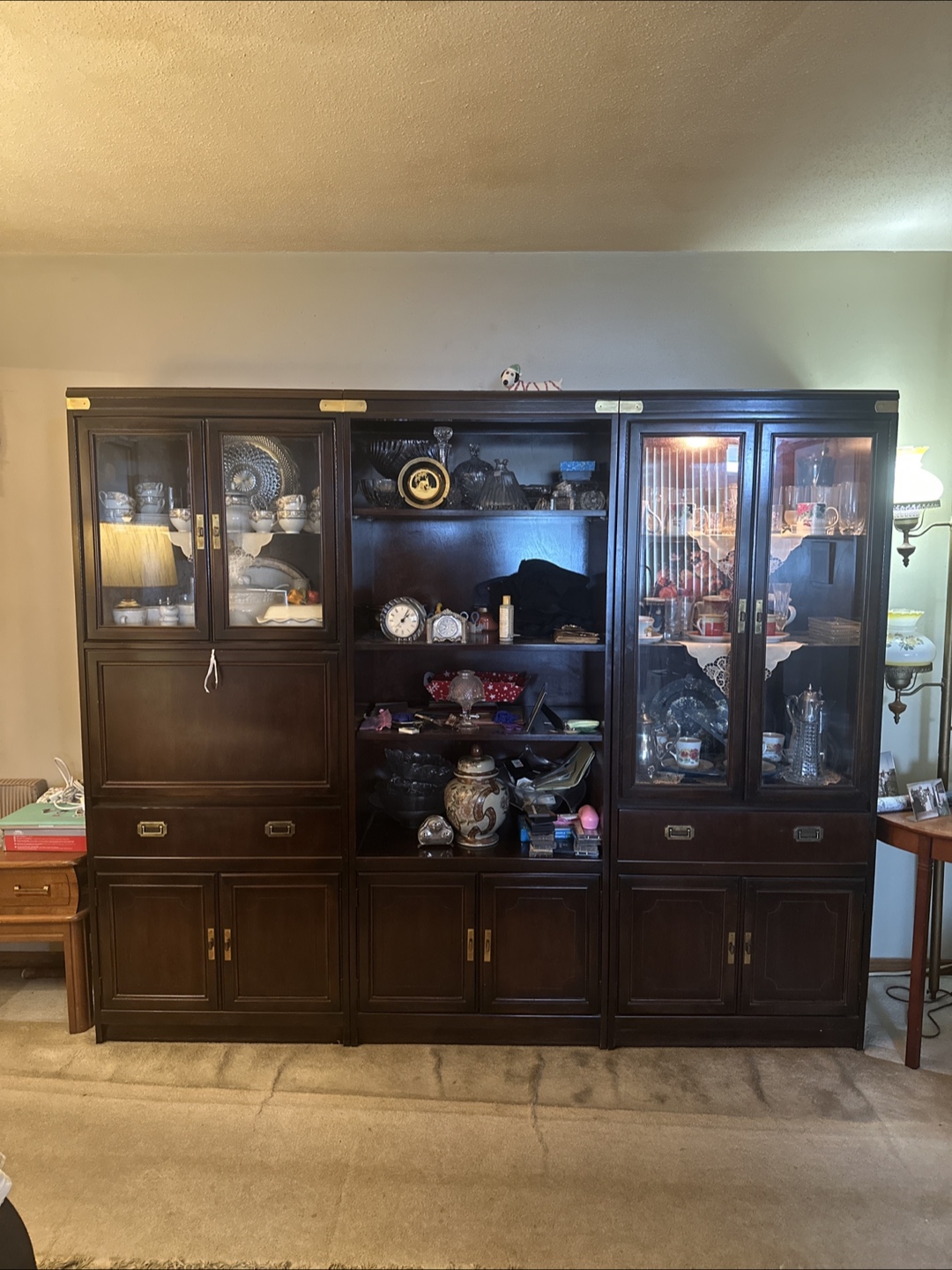 Dark Brown China Cabinet
