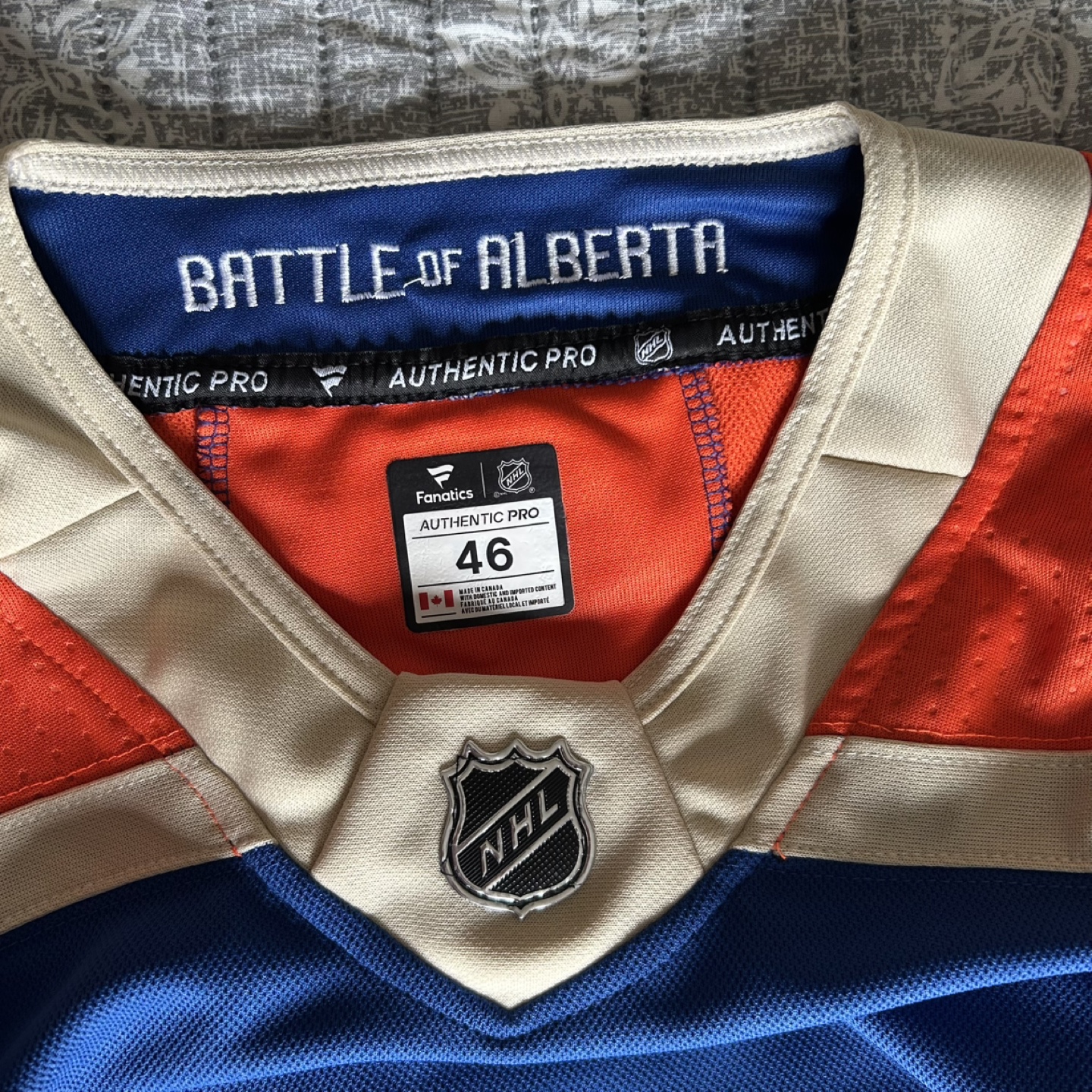 Edmonton Oilers Hyman #18 Jersey - Size 46 - photo 3