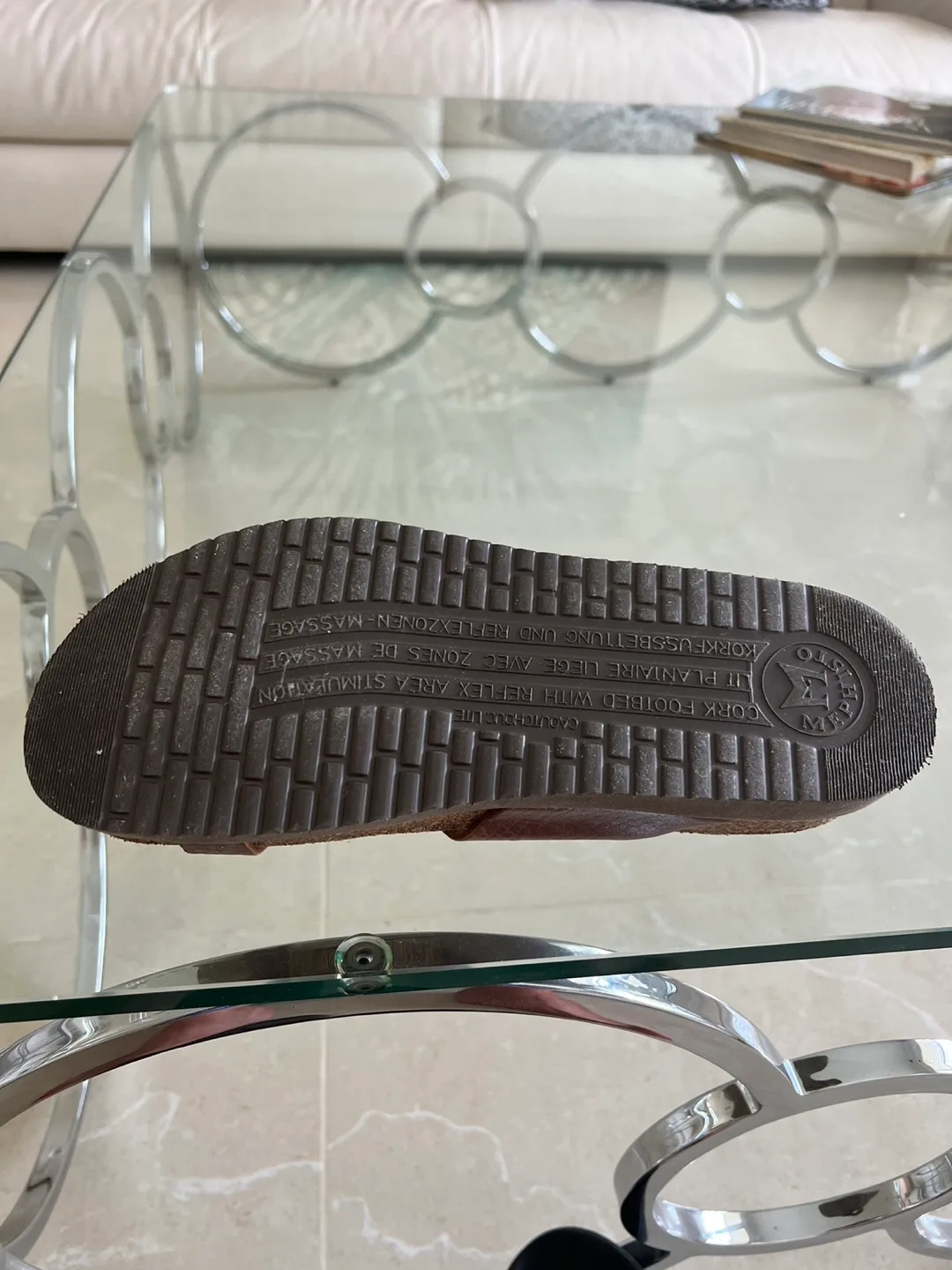 Mephisto Helen Brown Leather Sandals image indicator(2)