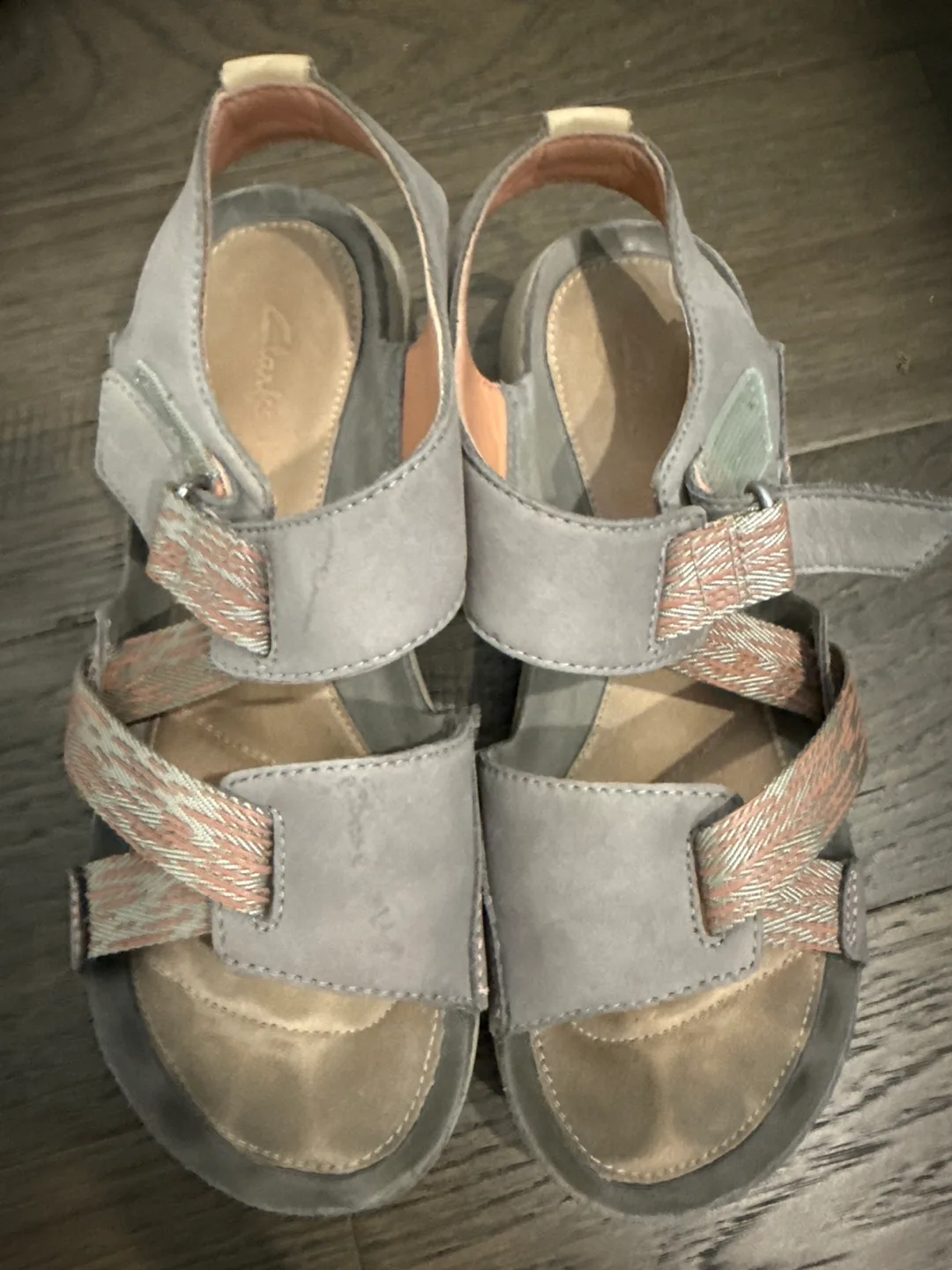 Clarks Grey Trigenic Sandals US 7 image indicator(3)