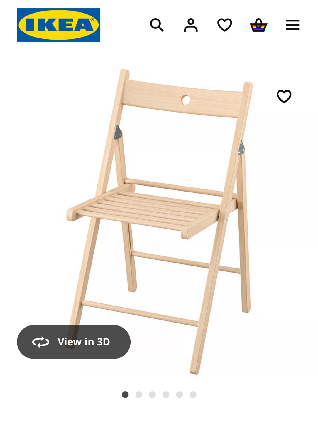 IKEA FRÖSVI Folding Chairs - Red (4 total) - photo 4