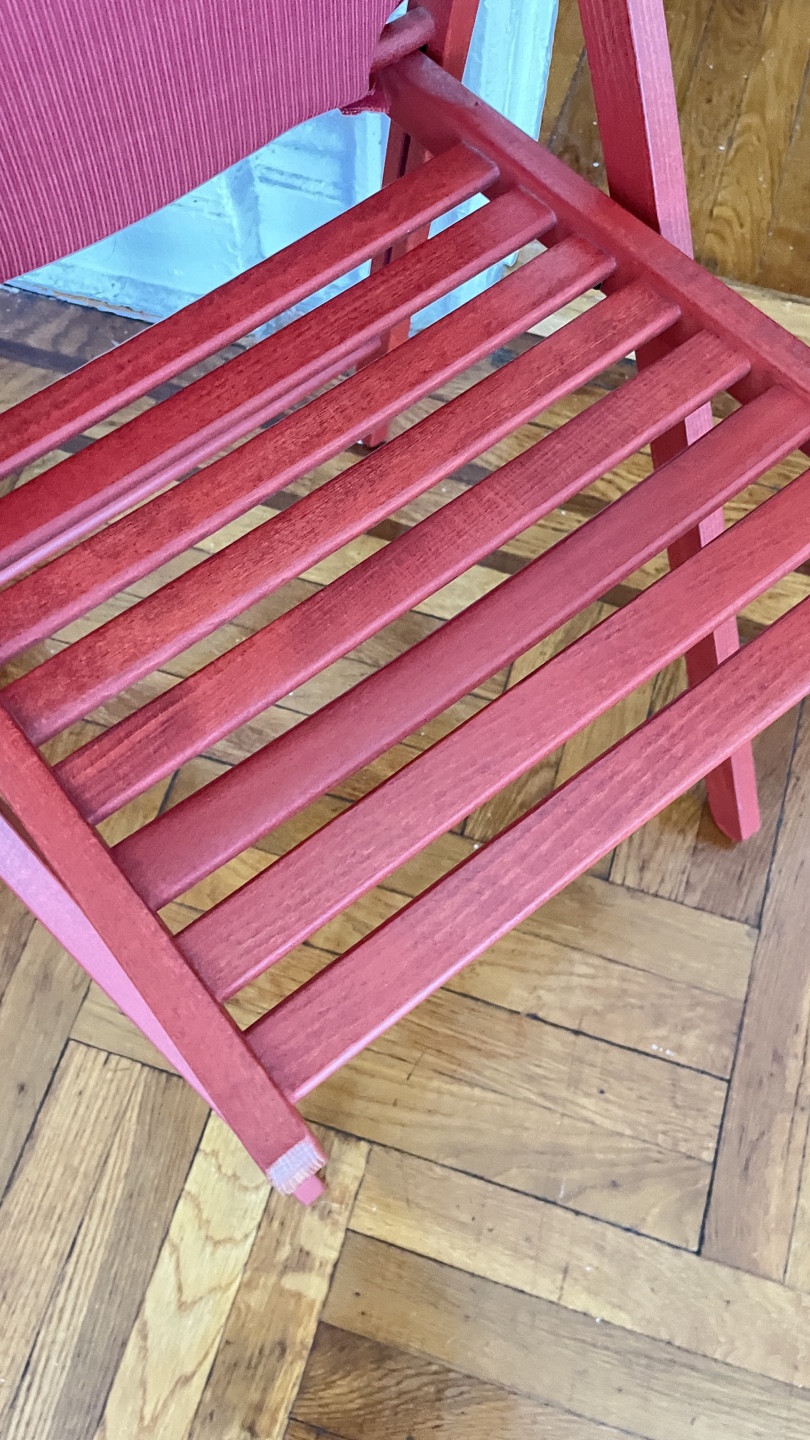 IKEA FRÖSVI Folding Chairs - Red (4 total) - photo 2