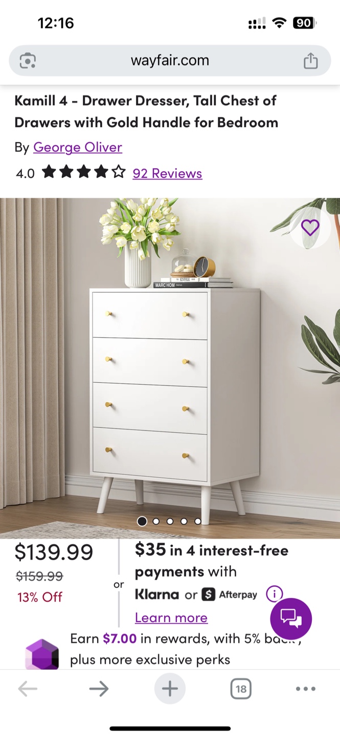 Wayfair White Dresser