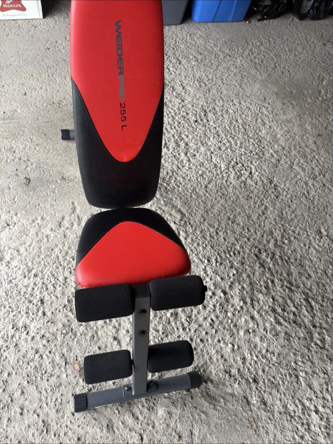Weider Pro 255 L Weight Bench - Red/Black