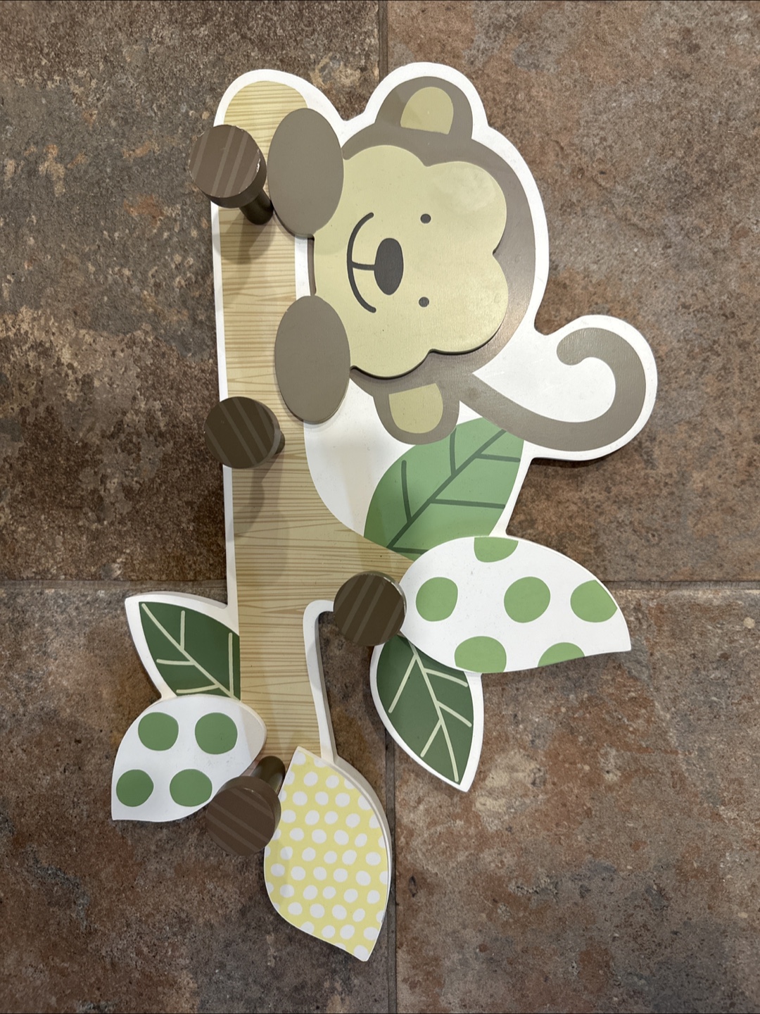 Monkey Wall Hook Rack for Kids Room