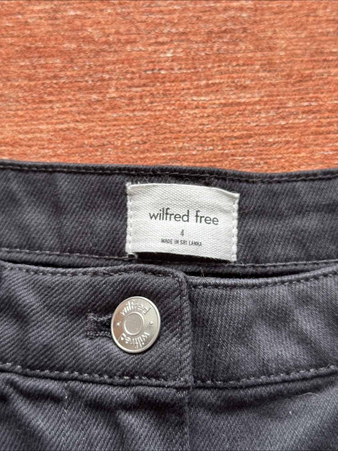 Wilfred Free Black Denim Shorts - Size 4 - photo 2
