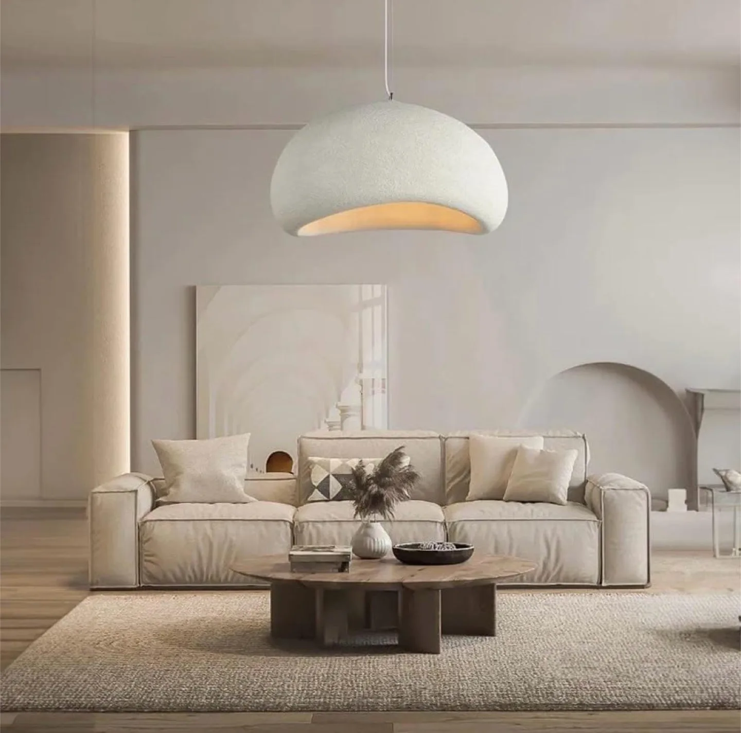 60cm / 24” Japanese Wabi Sabi Modern Pendant Light image indicator(2)