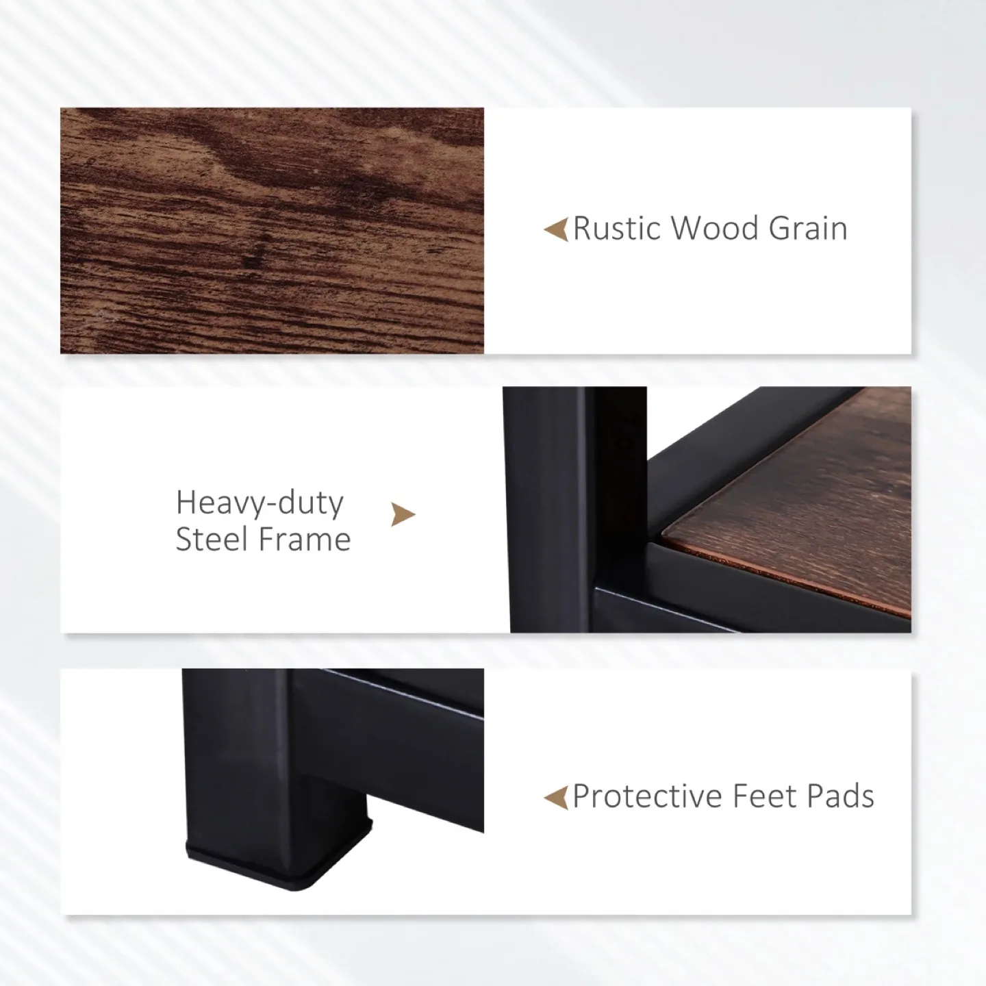 HOMCOM Industrial TV stand ,Cabinet with Storage image indicator(5)