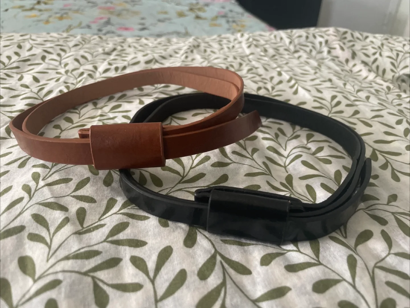 Brown & Black Skinny Belts for Women #freecycle thumbnail