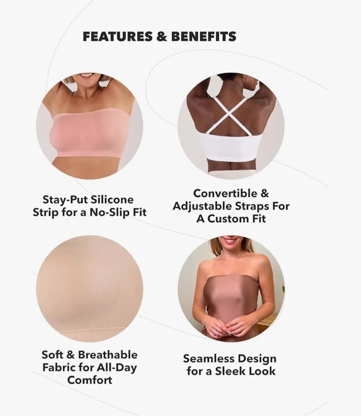 Truekind Convertible Strapless Bra image indicator(7)