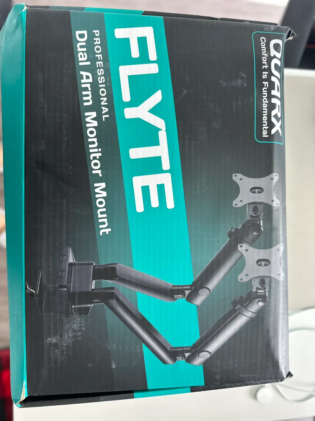 Quarx Flyte Dual Arm Monitor Mount - Like New! image indicator(5)