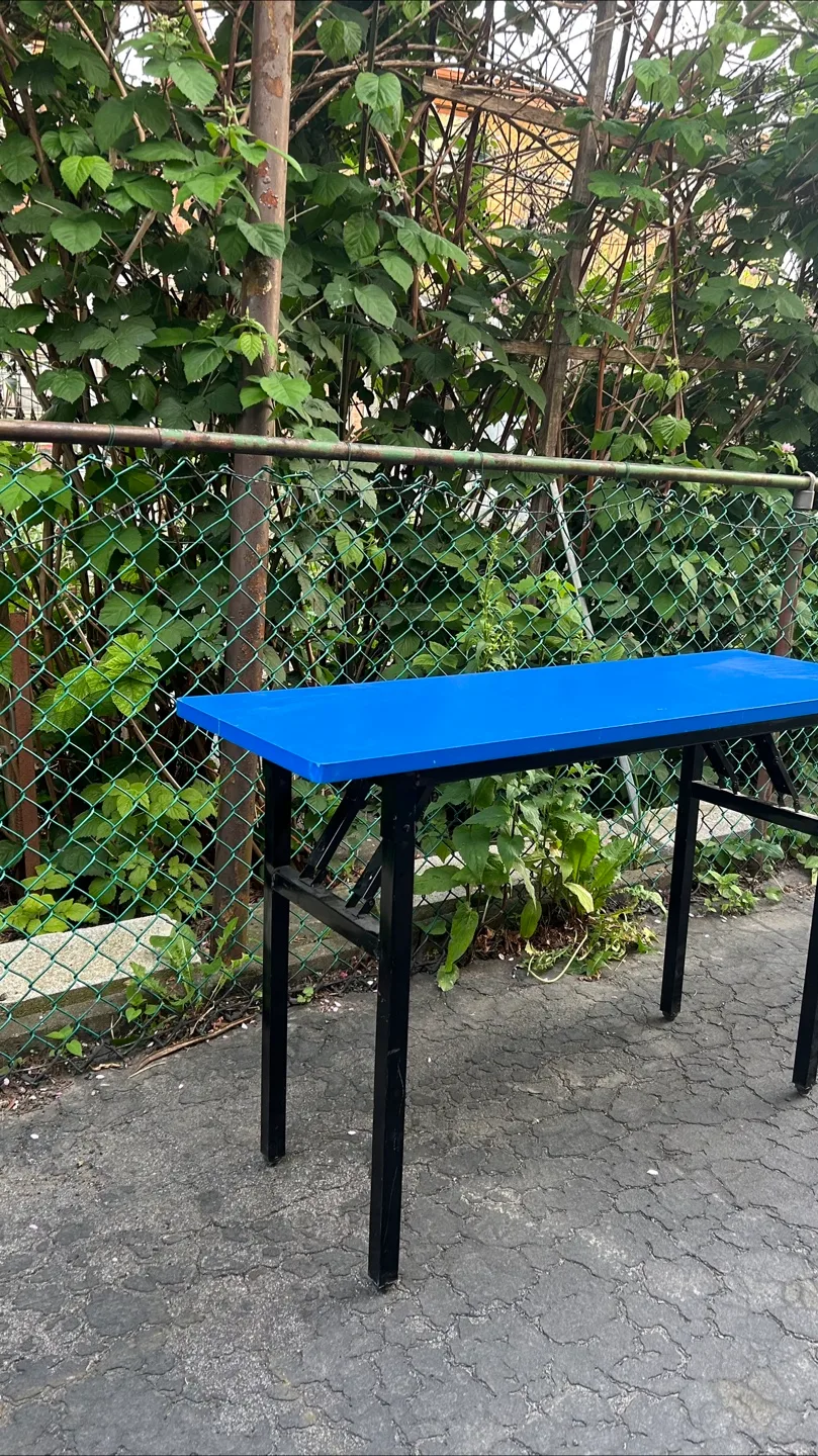Sturdy Blue Folding Table/Desk —> DISCOUNTS ON 10 OR MORE image indicator(3)