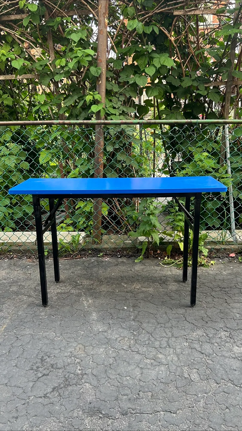 Sturdy Blue Folding Table/Desk —> DISCOUNTS ON 10 OR MORE image indicator(2)