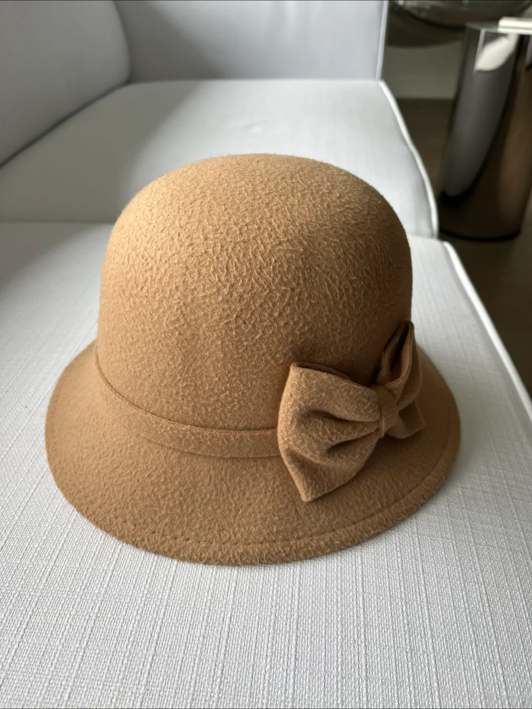 Brown cloche hat #freecycle thumbnail