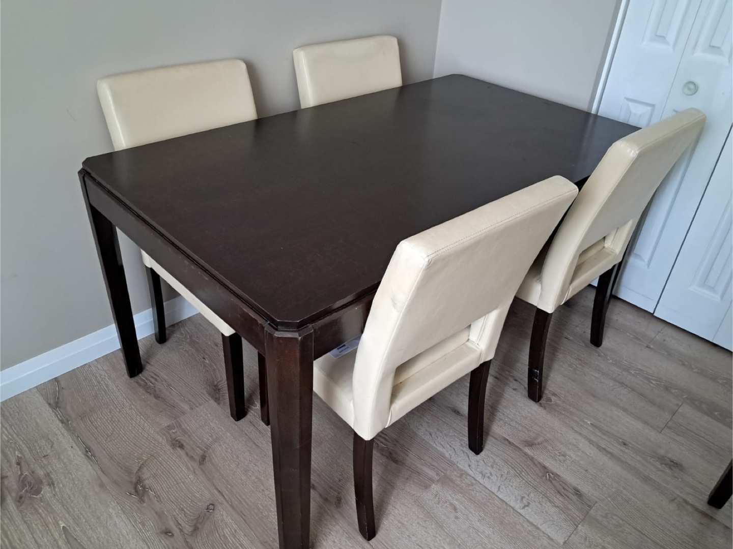Dining Table with 4 Chairs - 5.2 ft Length - photo 3
