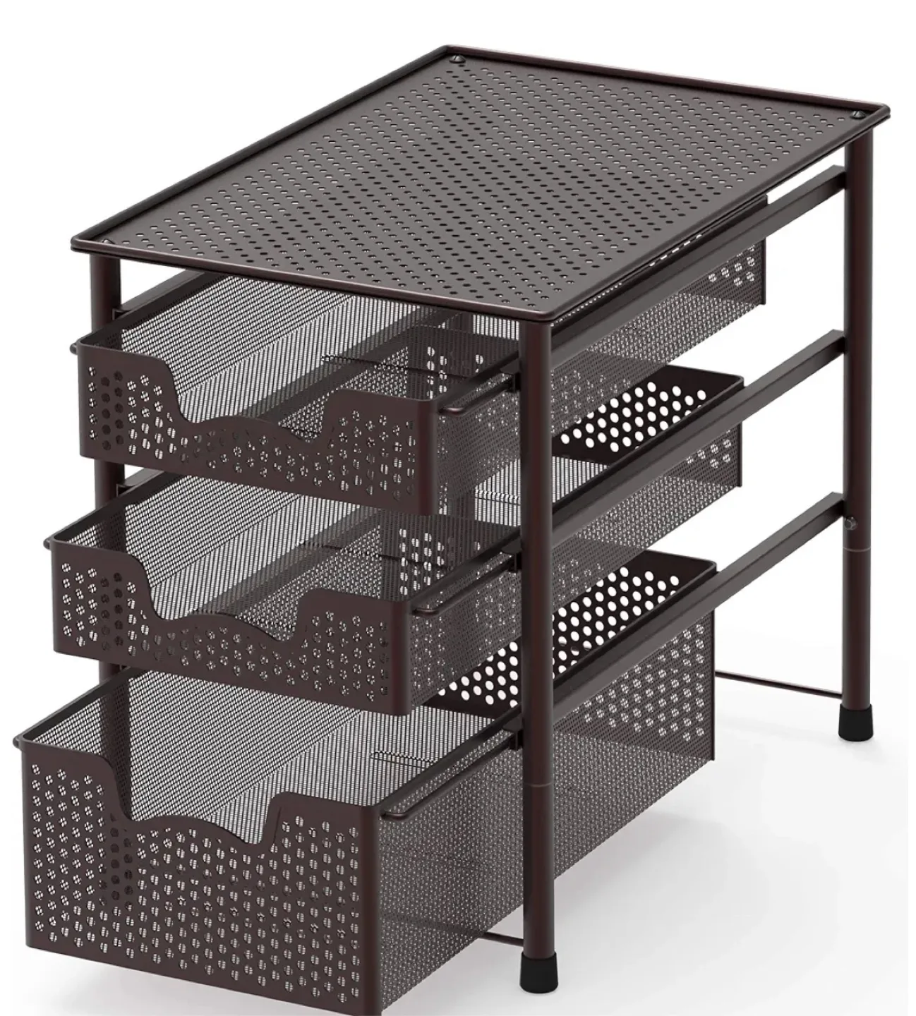 Simple Houseware 3-Tier Sliding Basket Organizer thumbnail