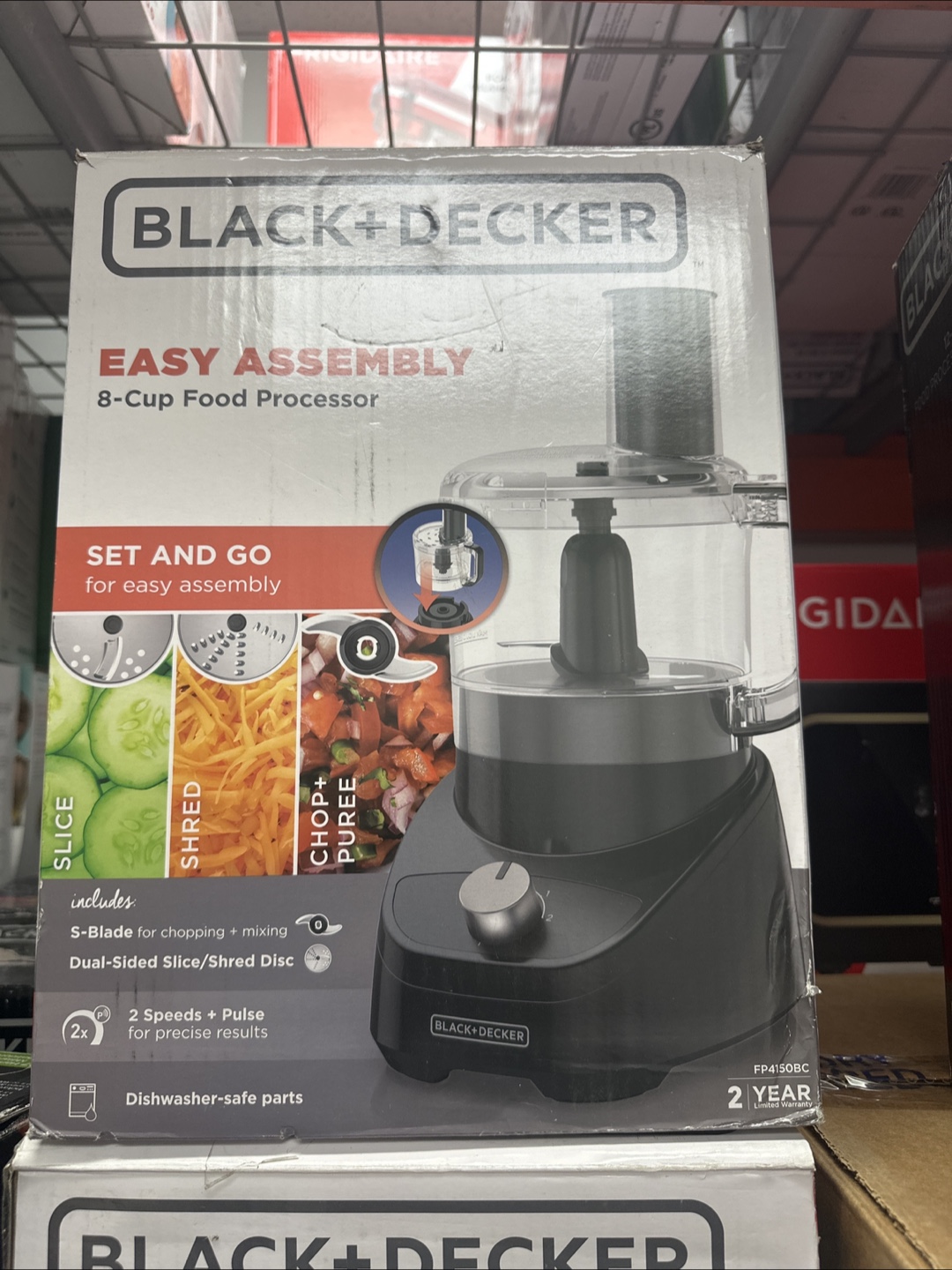Black+Decker 8-Cup Food Processor - Easy Assembly