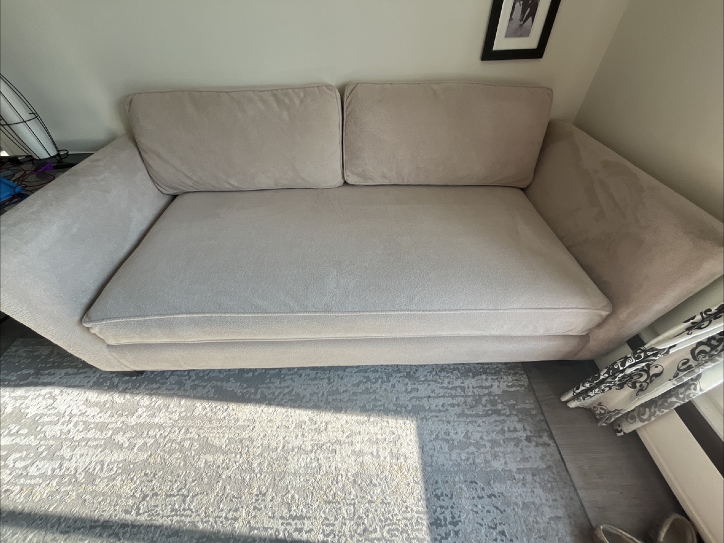 Beige Sofa Couch / Day bed - photo 2