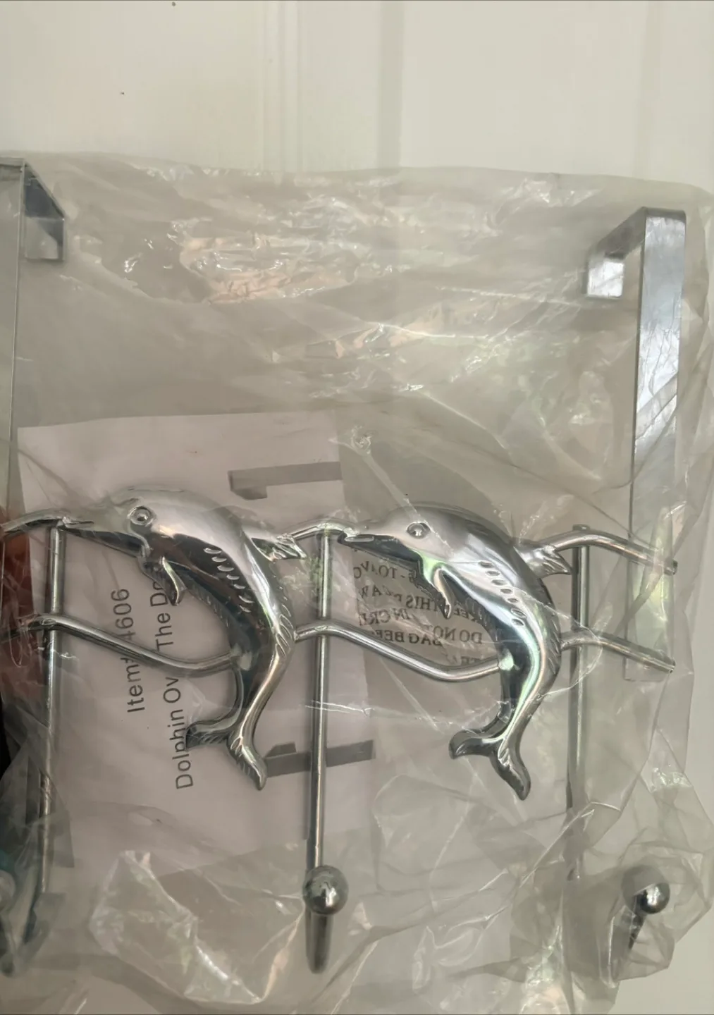 #Freecycle Dolphin Over The Door Rack - New! thumbnail