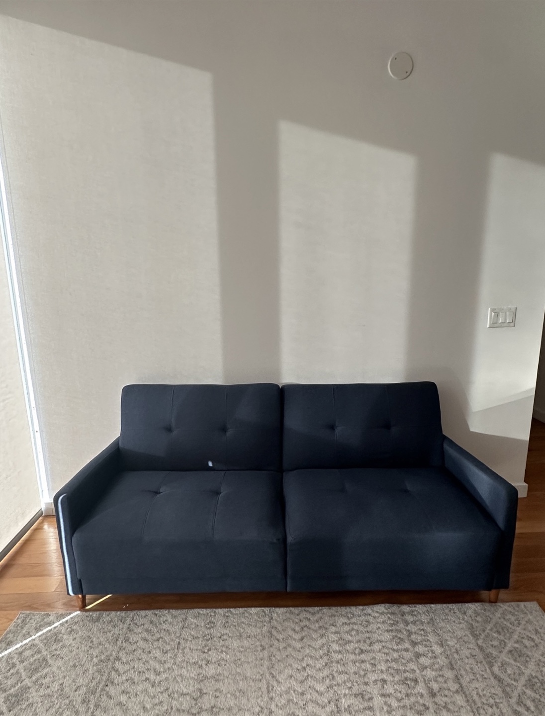 Blue Futon Sofa Bed - photo 4