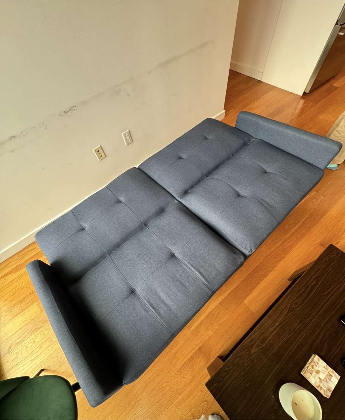 Blue Futon Sofa Bed - photo 3