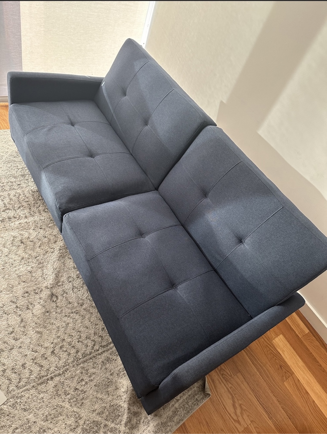 Blue Futon Sofa Bed - photo 2