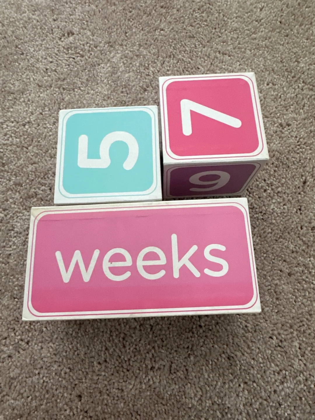 Baby Age Blocks - Weeks & Numbers thumbnail