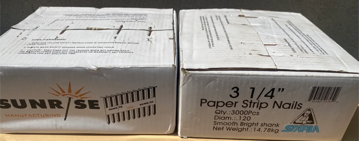 SUNR/SE 3 1/4" Paper Strip Nails image indicator(2)