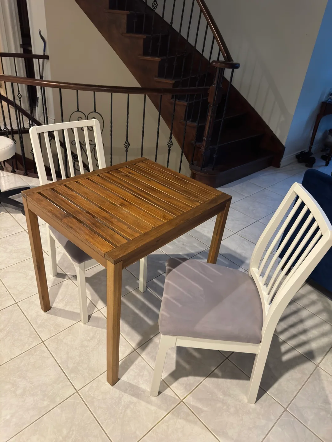 IKEA Dining Table and Two Chairs thumbnail