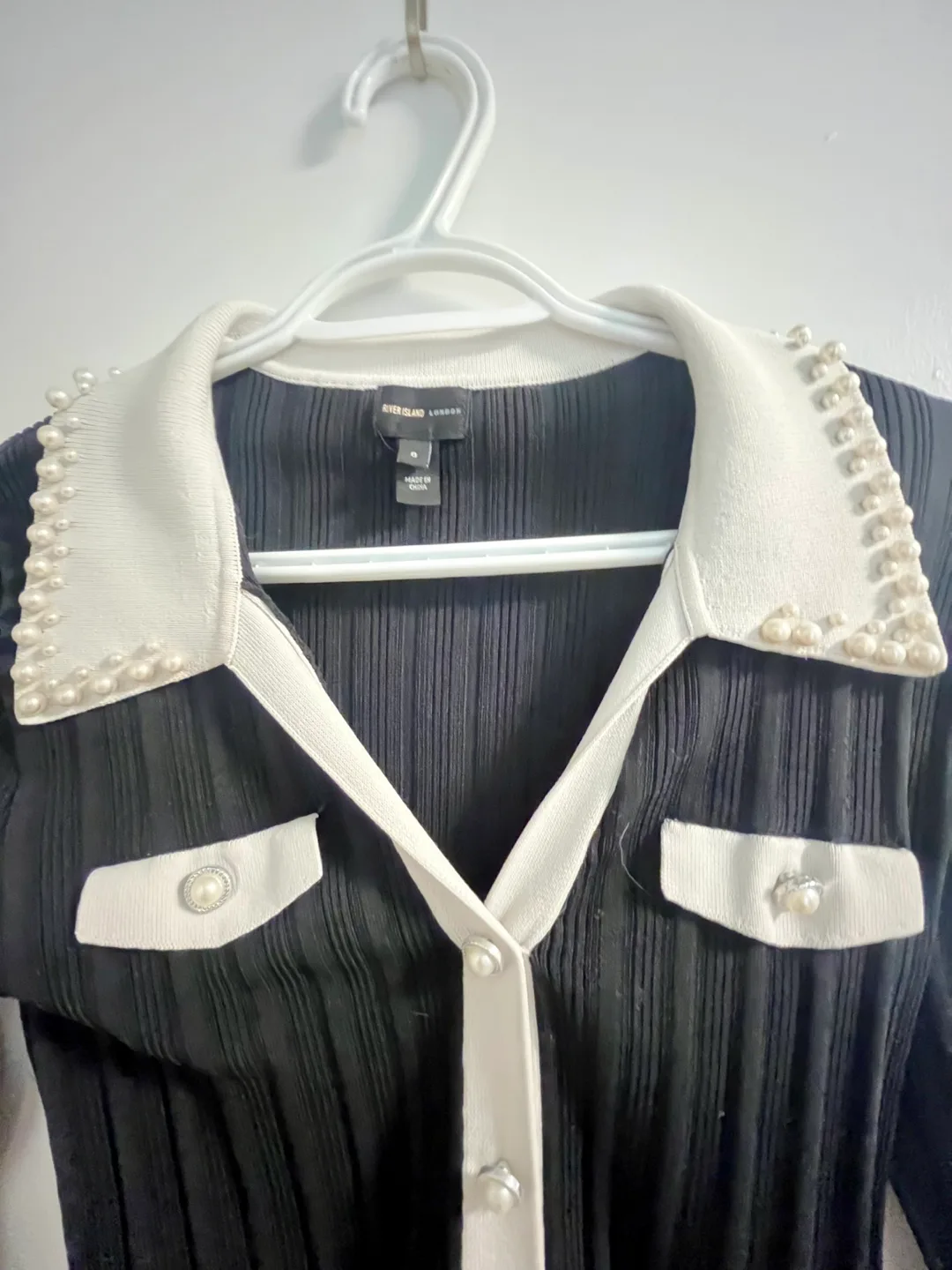 Vintage River Island London Black Cardigan - Size S image indicator(2)