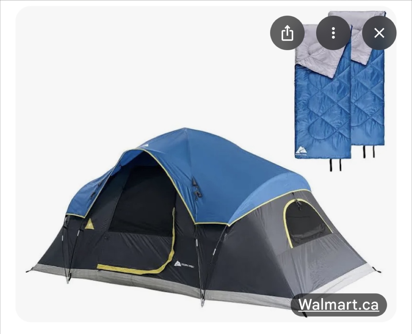 Ozark Trail 3-Piece Camping Combo - Blue - photo 3