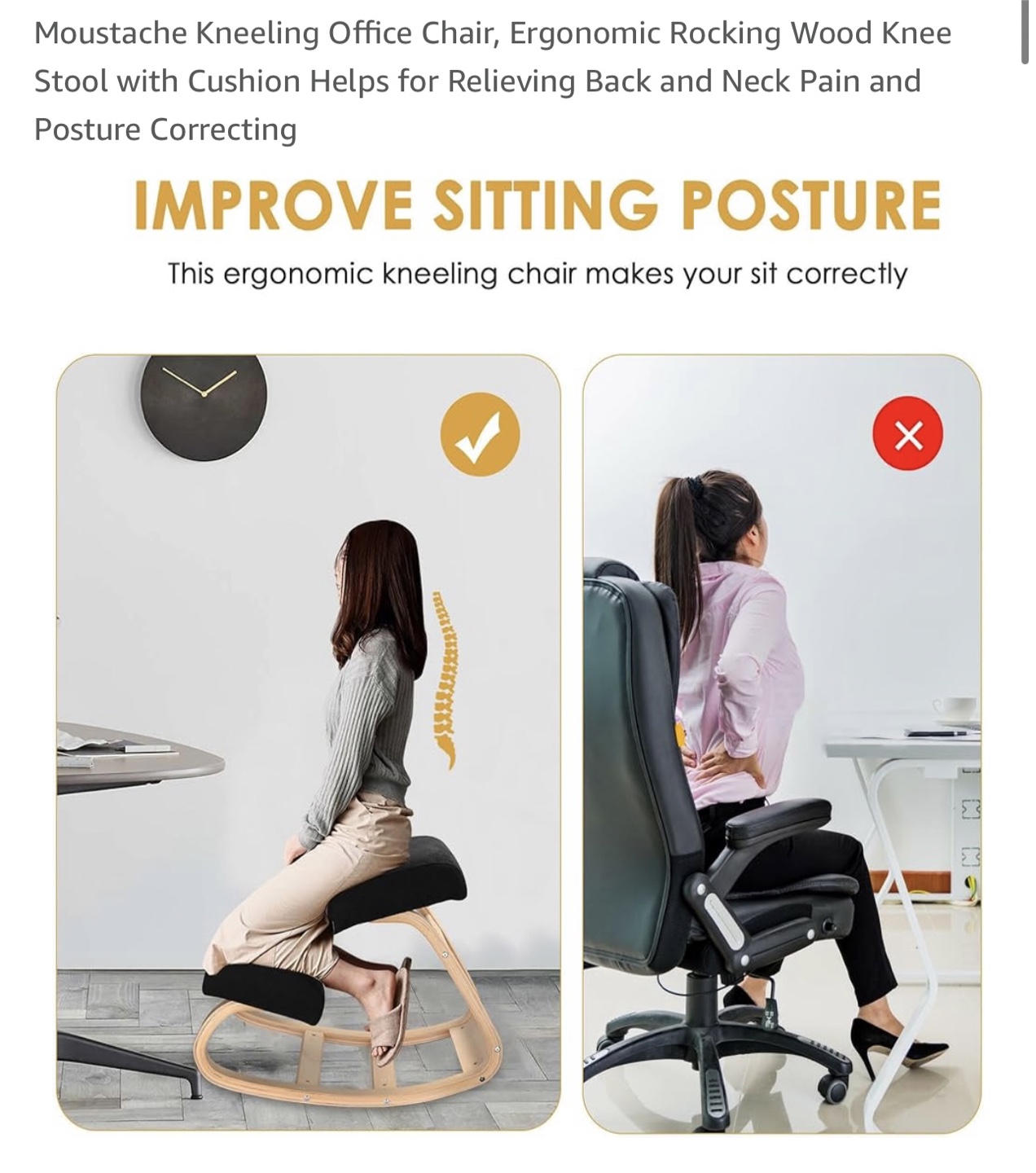 Ergonomic Kneeling Office Chair - photo 3