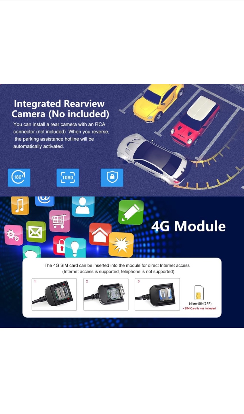 Car Stereo with CarPlay & Android Auto, 4+64G - photo 3