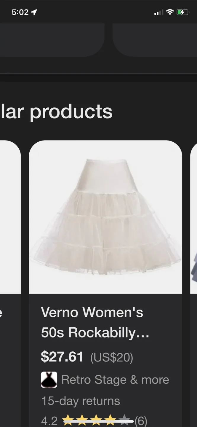 Beautiful 3 pieces Rockabilly Petticoat each for $10 thumbnail