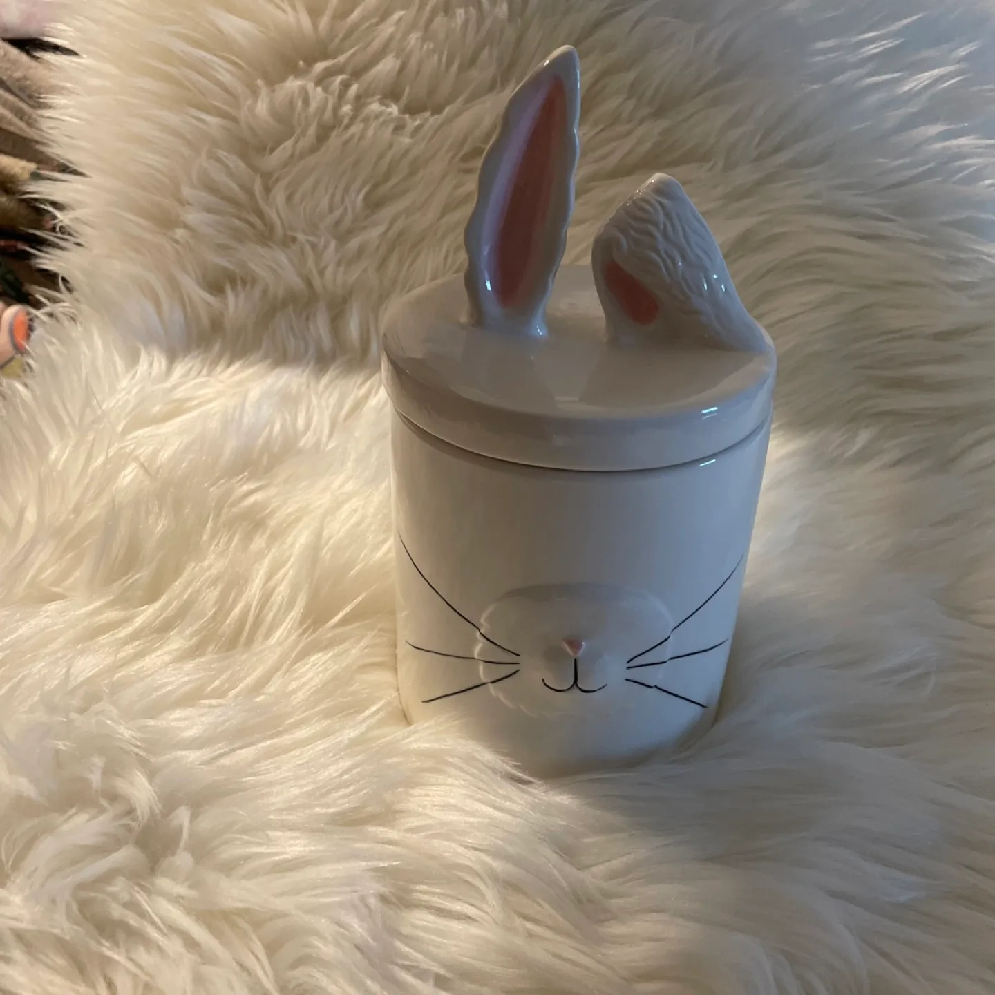 Bunny Ceramic Canister Whimsy Home by Magenta thumbnail