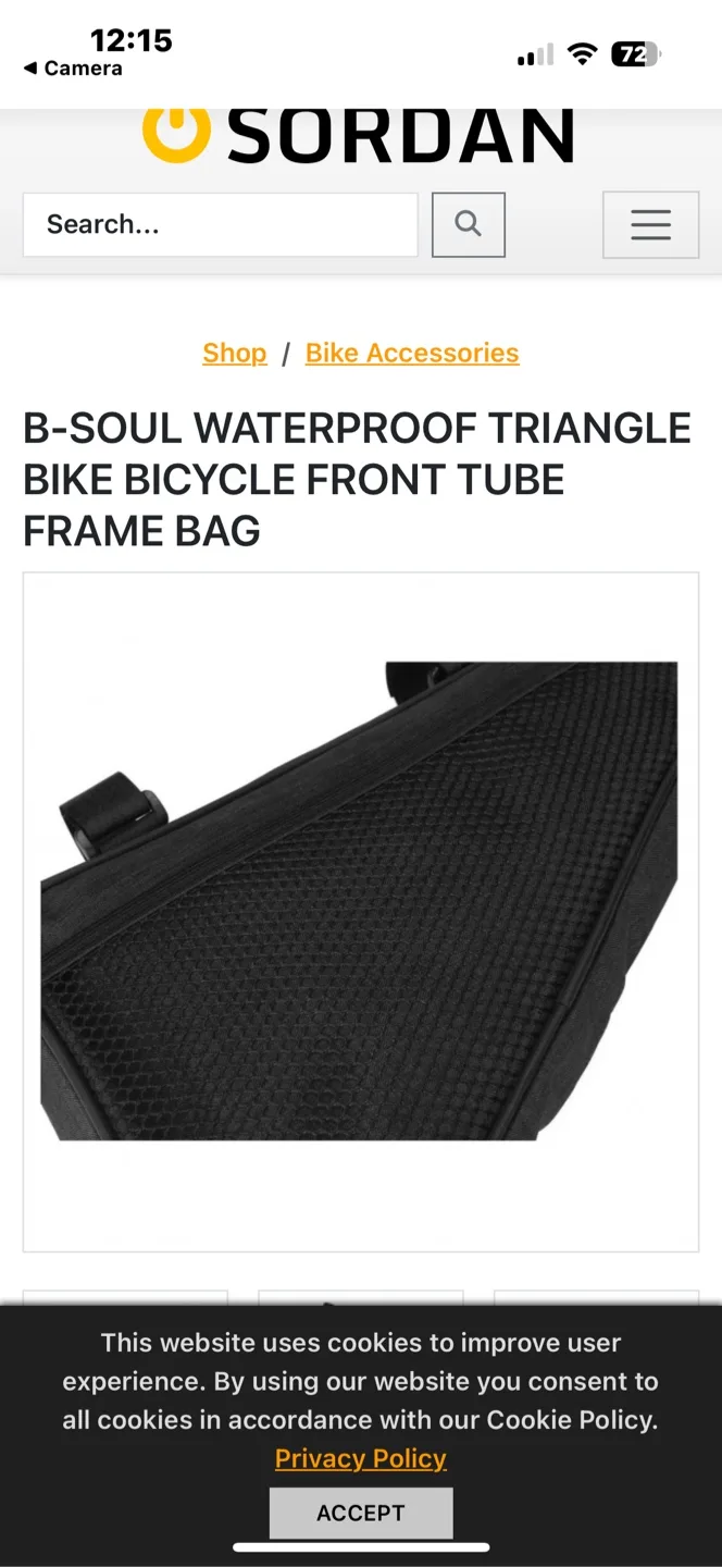 B-Soul Waterproof Triangle Bike Frame Bag image indicator(4)