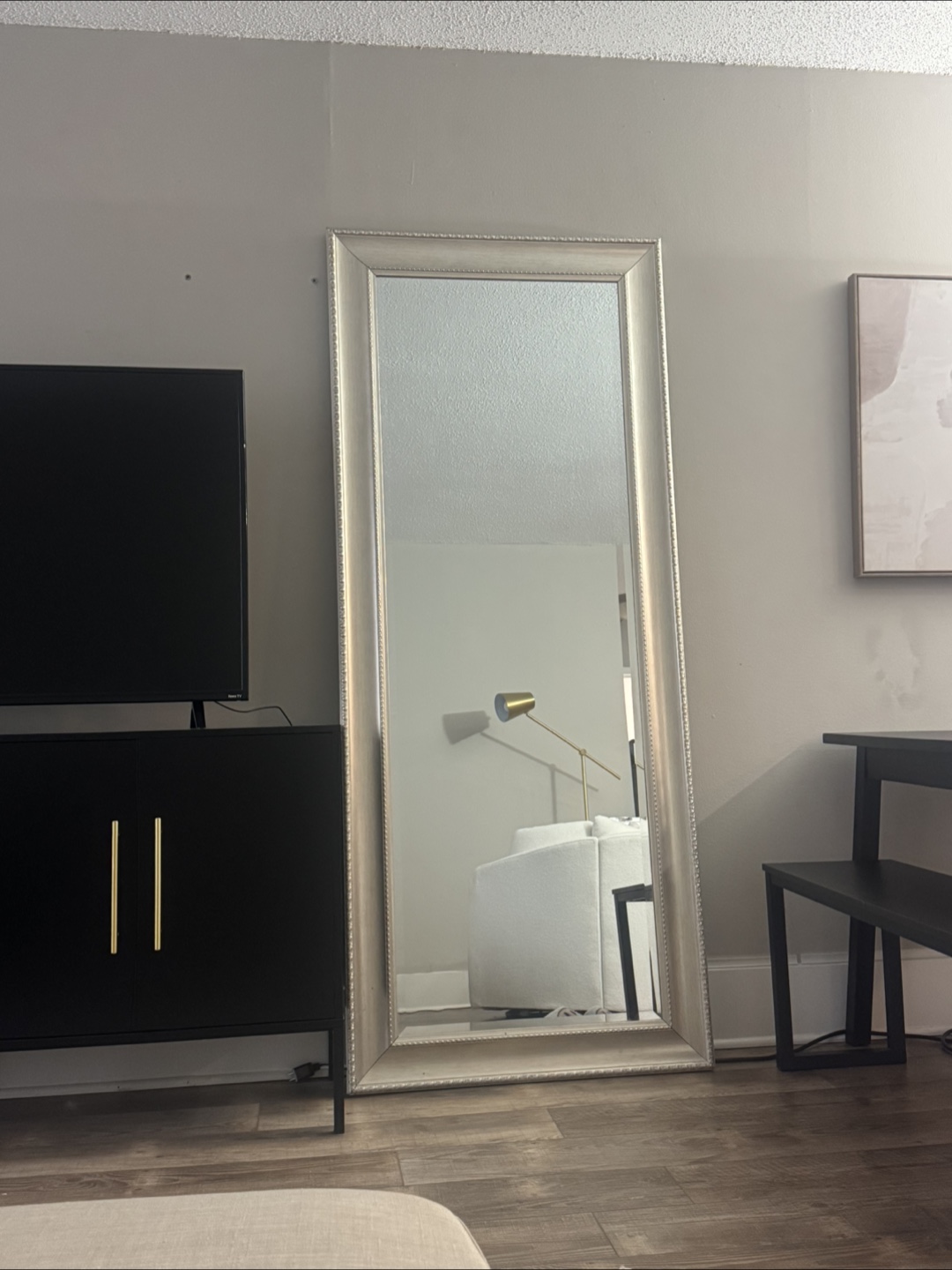 Tall leaning floor mirror 78”x33”