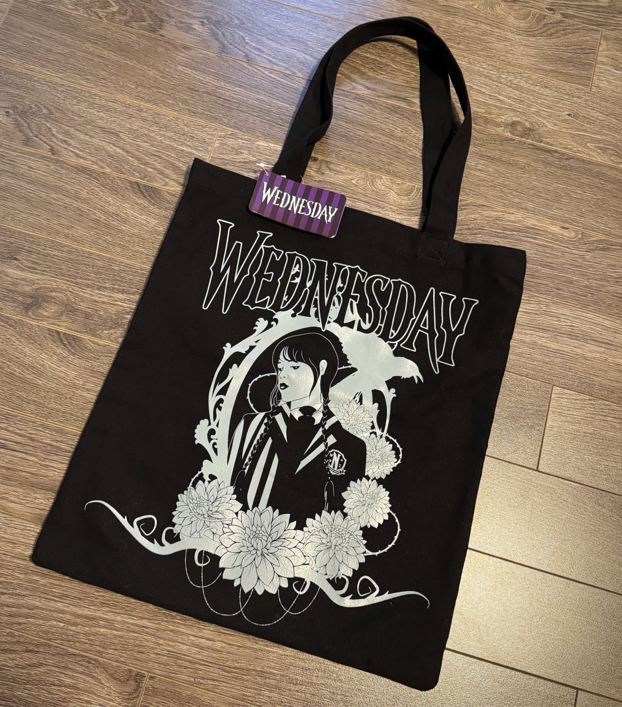 Wednesday Addams Black Tote Bag