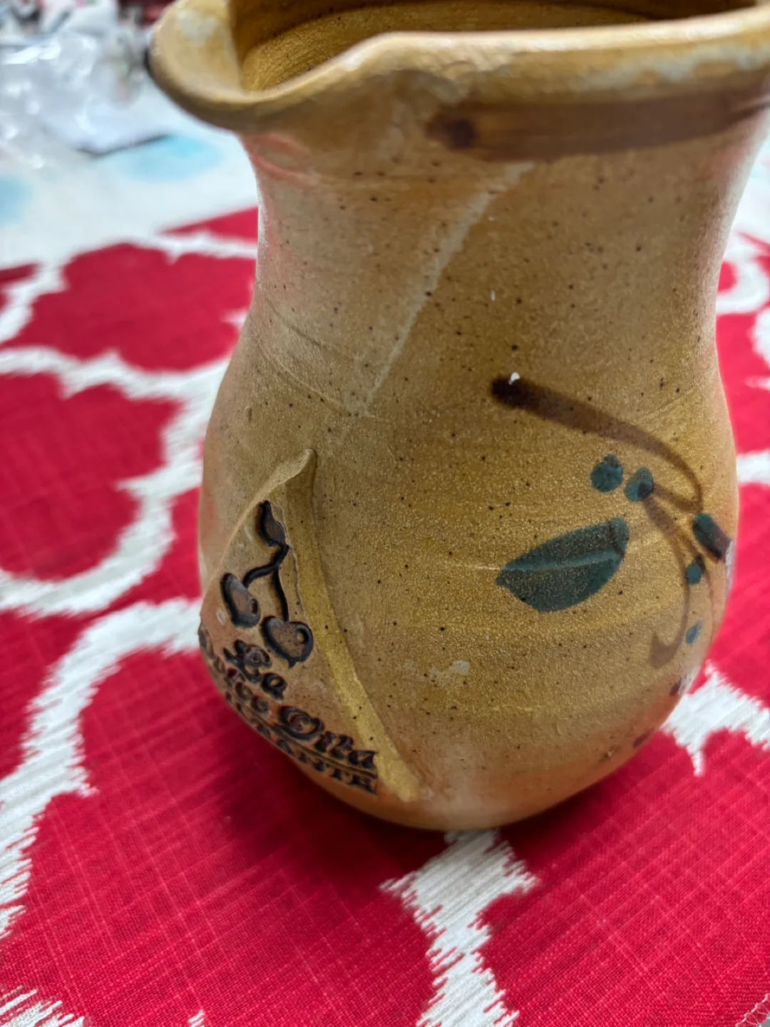 La Dolce Vita Ristorante Pottery Pitcher thumbnail