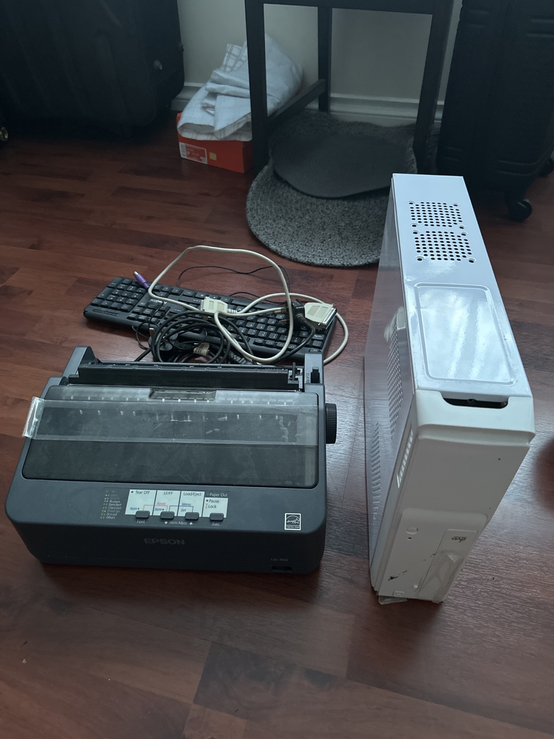 Epson LQ-350 Dot Matrix Printer, CPU and keyboard