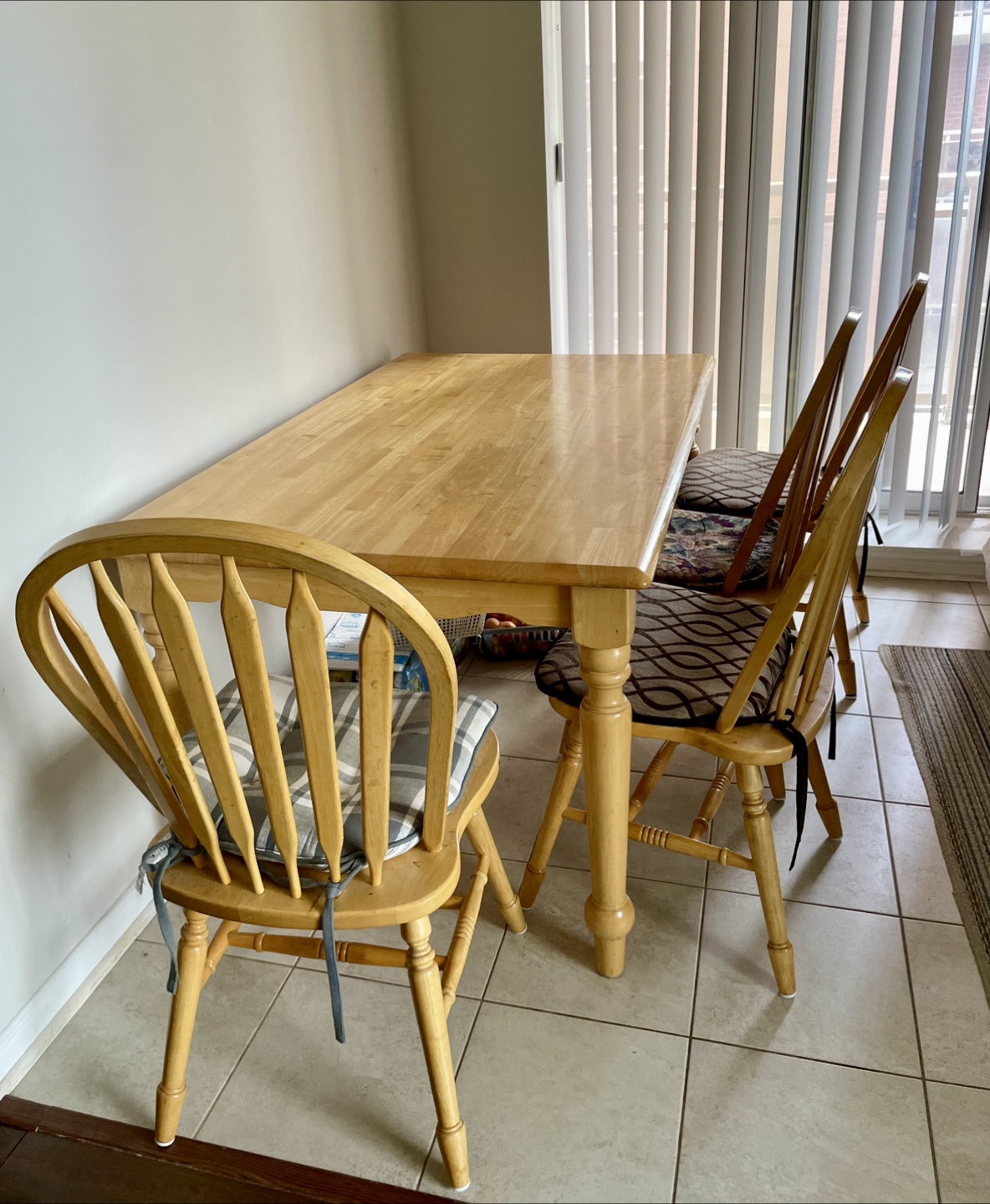 Move out sale-Wooden Dining Table with 4 Chairs - photo 2