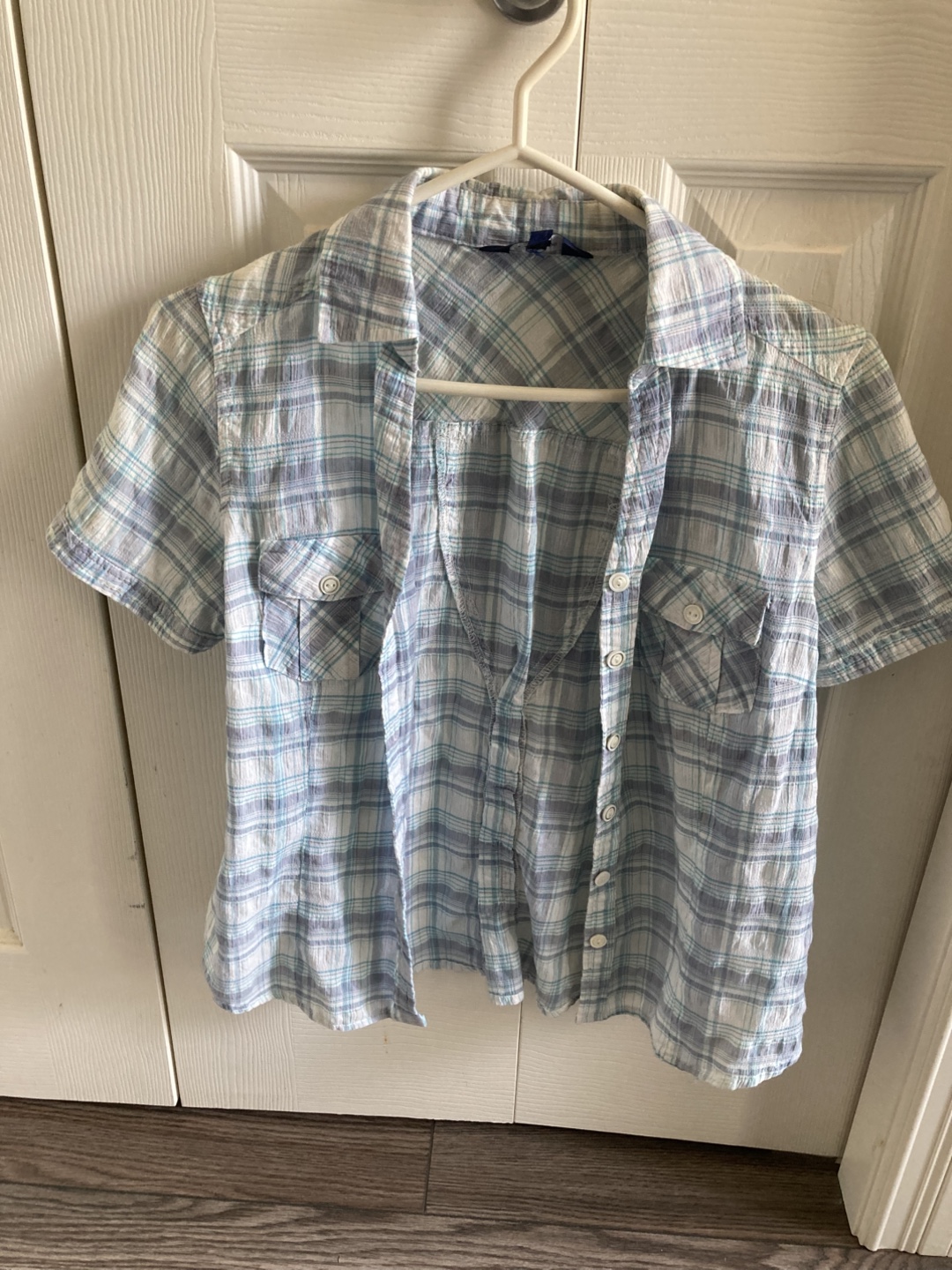 Reitmans Petites Plaid Button-Down Shirt, M/M