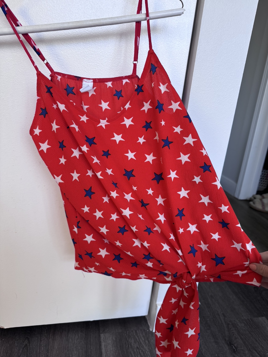 Red, White & Blue Star Print Tank Top - photo 2