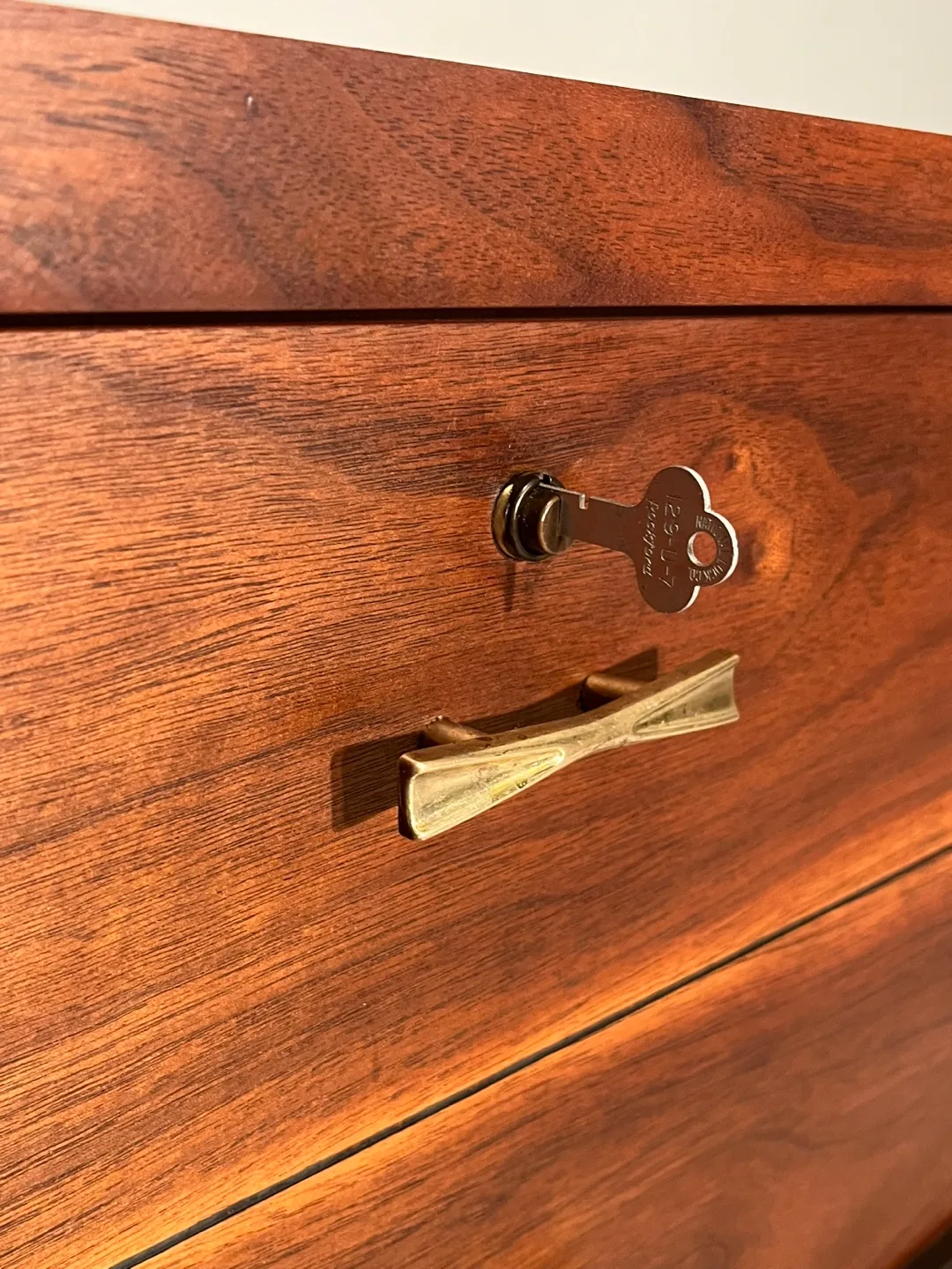 Restored Locking Walnut MCM Cedar Lined Chest image indicator(5)