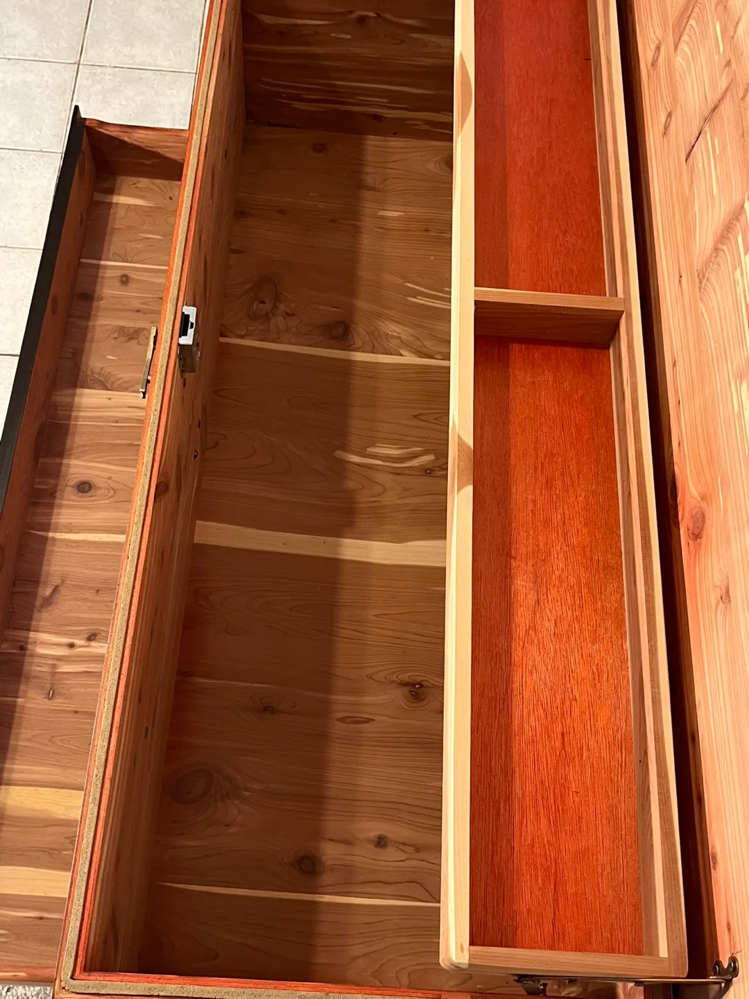 Restored Locking Walnut MCM Cedar Lined Chest image indicator(4)