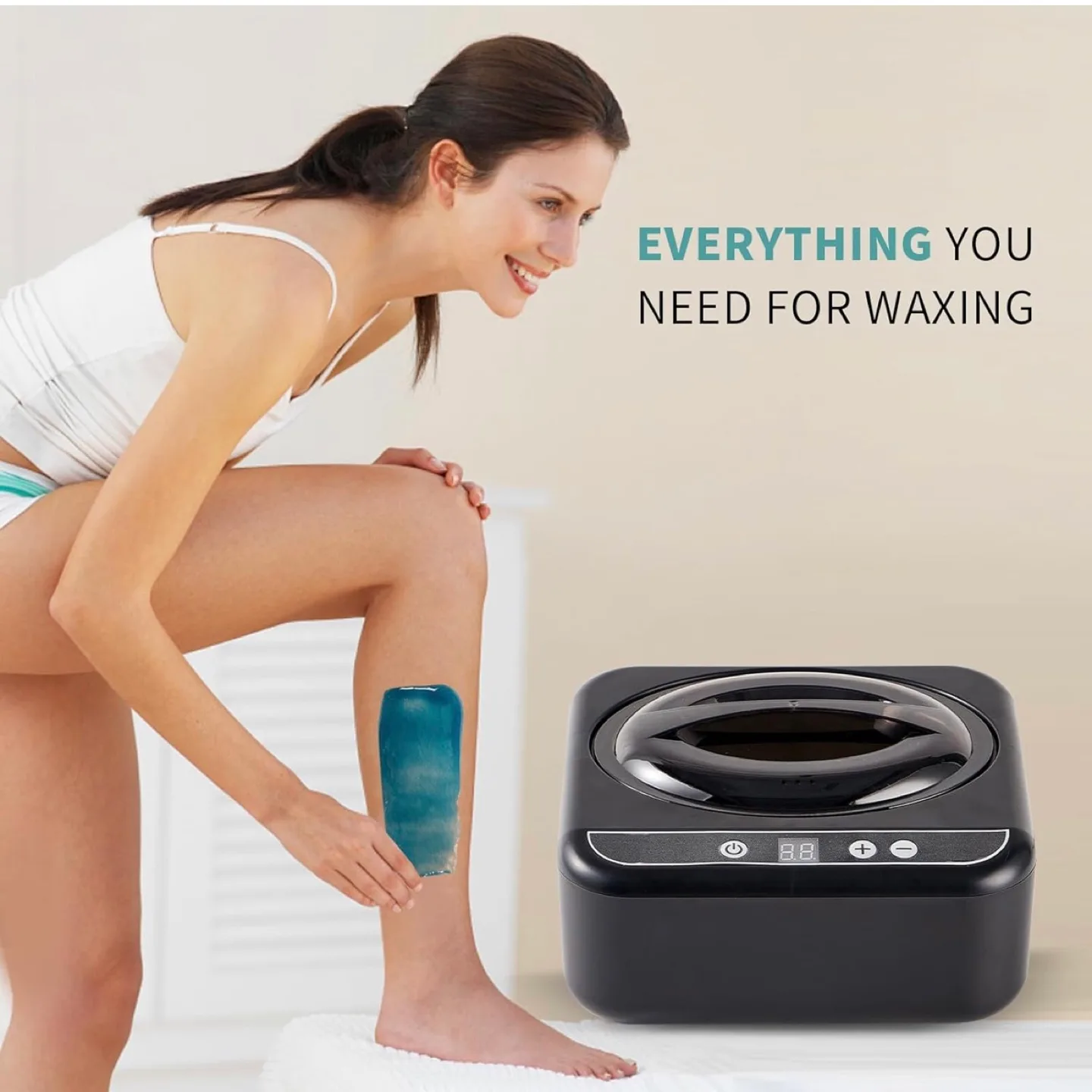 Waxing Kit, Digital Wax Warmer Hair Removal Machine,4 Packs image indicator(2)