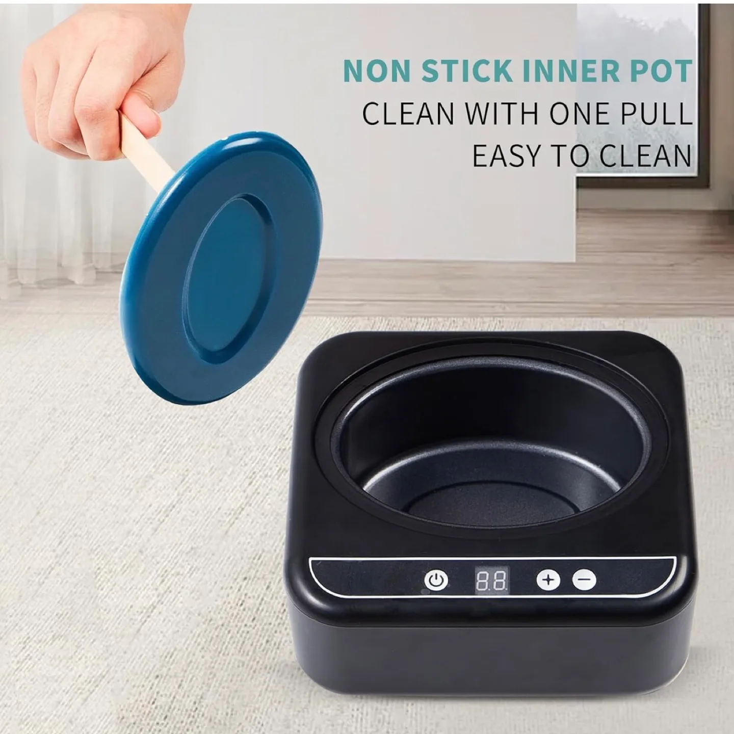 Waxing Kit, Digital Wax Warmer Hair Removal Machine,4 Packs image indicator(4)