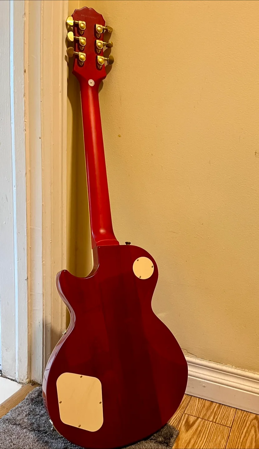 Epiphone Les Paul Ultra Quilt Top in Faded Cherry Sunburst image indicator(4)