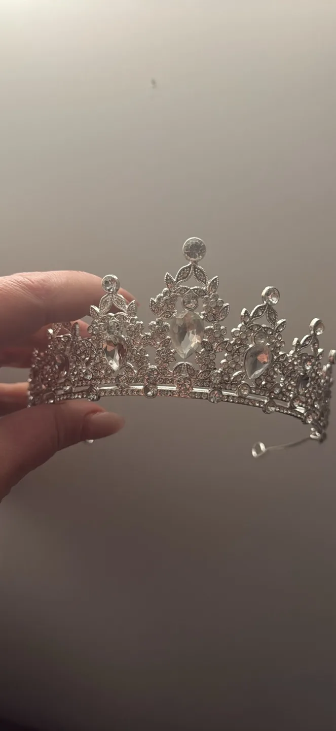 Silver Rhinestone Tiara