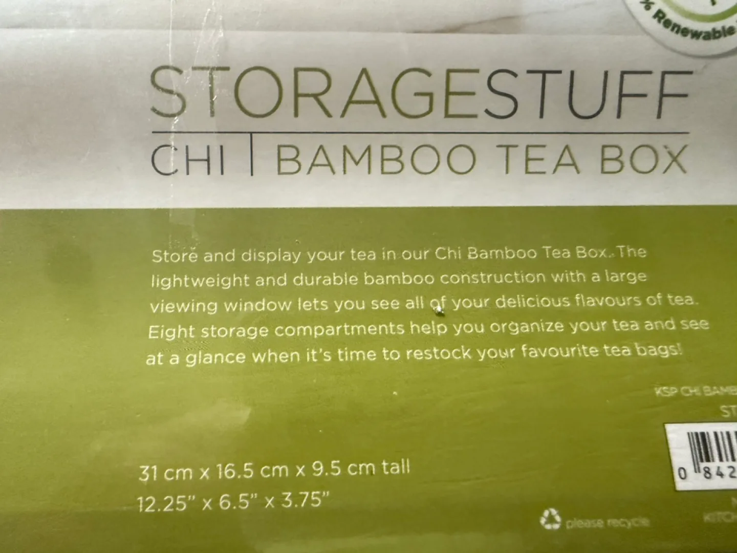 Storage Chi Bamboo Tea Box - New in Box image indicator(2)